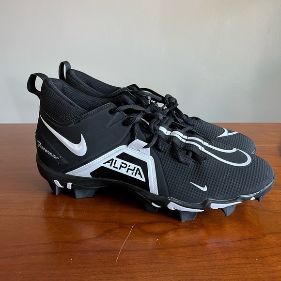 Nike Alpha Menace 3 Shark Football Cleat Black CV0584-001 mens 11.5 wide - Picture 6 of 7